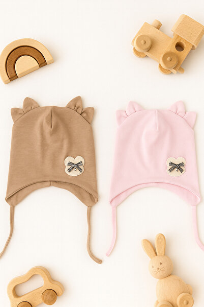 greenmoss قطن 100% ، قبعة طفل مزدوجة