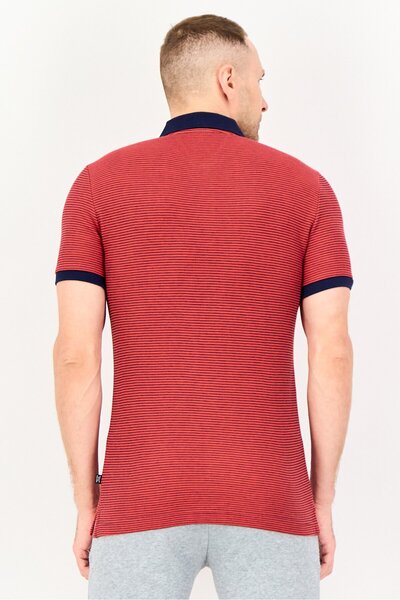 Puma Men Slim Fit Short Sleeve Outdoor Polo Shirt, Red