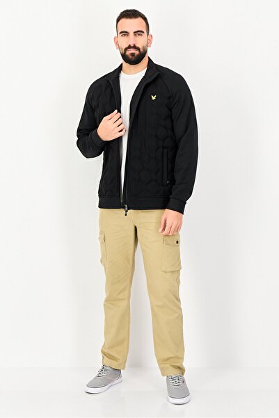 Lyle & Scott Men Brand Logo Bomber Jacket, Black