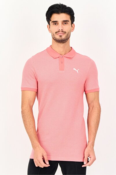 Puma Men Slim Fit Short Sleeve Outdoor Polo Shirt, Red