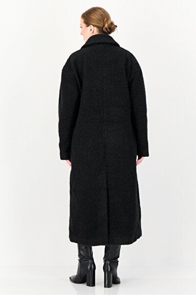 Bcbgeneration Women Textured Trench Coat, Black