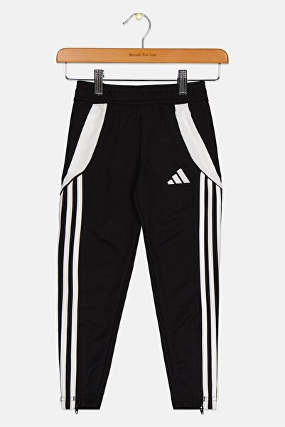 adidas بنطال رياضي مناسب للتدريب للأولاد الصغار، أسود
