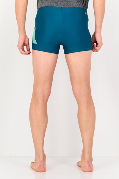 adidas Men Brand Logo Swim Trunks, Teal