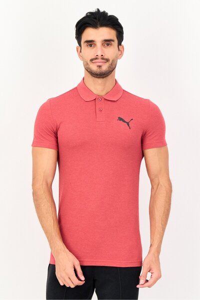 Puma Men Slim Fit Short Sleeve Outdoor Polo Shirt, Red