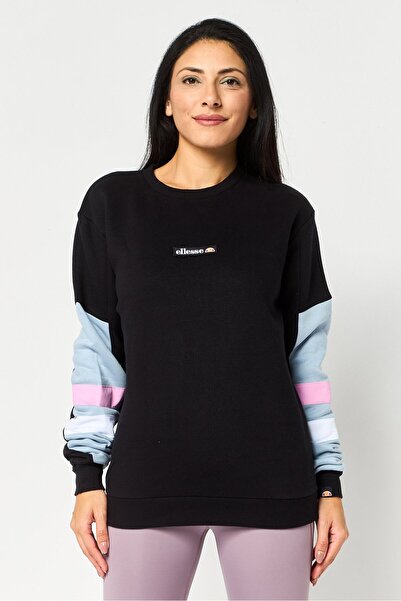 Ellesse Women Sportswear Fit Long Sleeve Outdoor Sweatshirt, Black