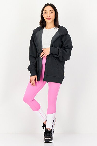 adidas Women Sportswear Fit Long Sleeve Outdoor Hoodie, Dark Grey