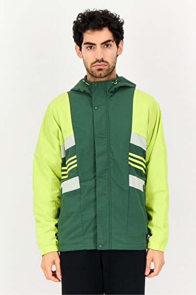 adidas Men Sportswear Fit Long Sleeve Outdoor Jacket, Multicolor