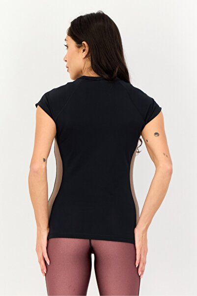 Coega Sunwear Women Geometric Print Cap Sleeve Rash Guard, Multicolor