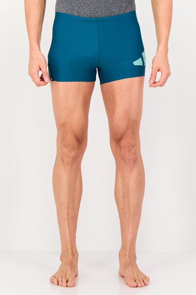 adidas Men Brand Logo Swim Trunks, Teal