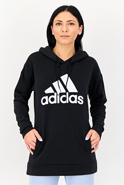adidas Women Sportswear Fit Long Sleeve Outdoor Hoodie, Black