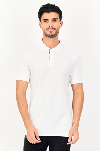 Puma Men Slim Fit Short Sleeve Outdoor Polo Shirt, White