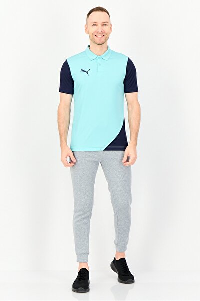 Puma Men Sportswear Fit Short Sleeve Training Polo Shirt, Aqua