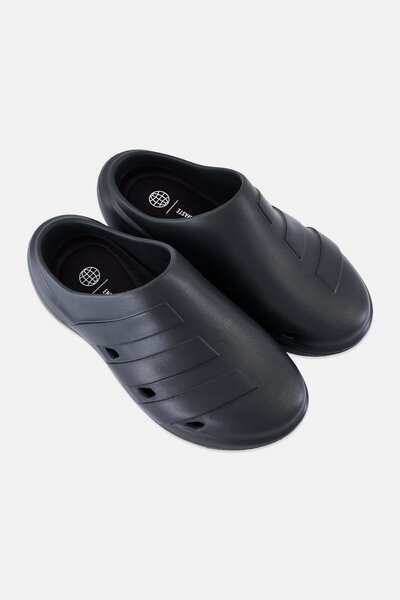 adidas Kids Boy Adicane Clog Outdoor Slip On Slides, Black