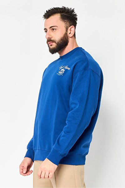 Puma Men Sportswear Fit Long Sleeve Outdoor Sweatshirt, Blue