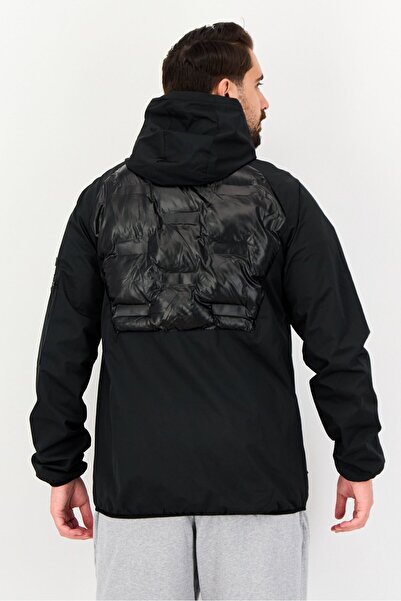 Ellesse Men Sportswear Fit Long Sleeve Full Zip Outdoor Hoodie Jacket, Black