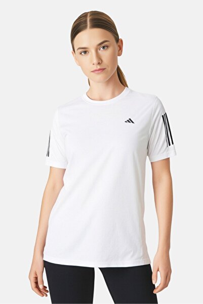 adidas Women Plus Size Short Sleeves Training T-shirts, White