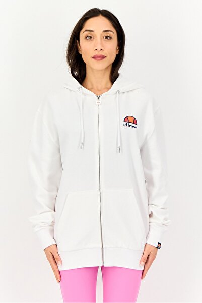 Ellesse Women Sportswear Fit Long Sleeve Outdoor Hoodie, White