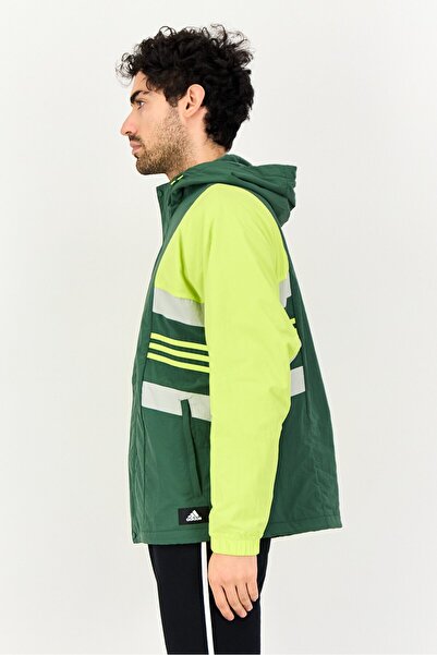 adidas Men Sportswear Fit Long Sleeve Outdoor Jacket, Multicolor