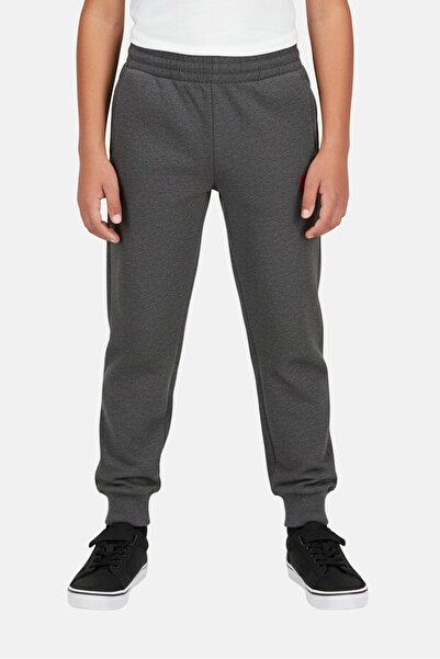 Puma Kids Boy Graphic Print Pull On Outdoor Leggings, Dark Grey