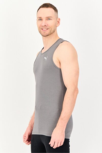 Puma Men Sportswear Fit Sleeveless Premium Soft Touch Training Vest, Grey
