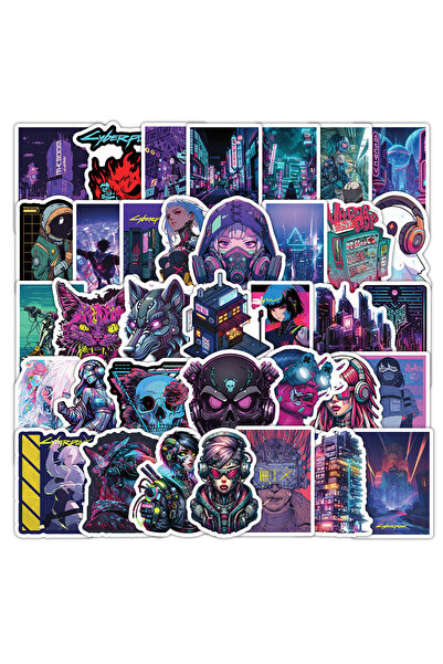 Choice 50 قطعة ملصقات Cyberpunk الرائعة لمخترقي الأمن السيبراني ملصقات DIY لسكرابوكينغ الهاتف الأمتعة Sk