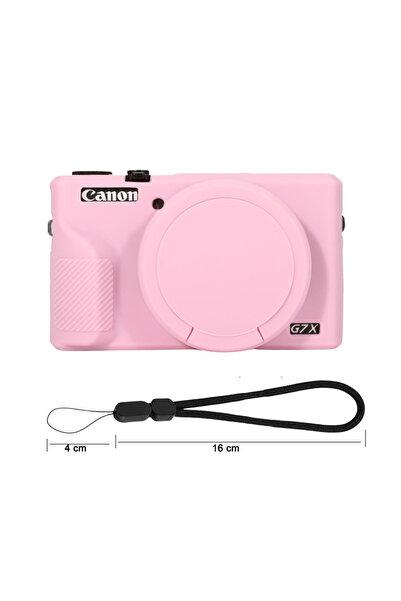 Choice جراب سيليكون وردي لكاميرا كانون G7XIII G7X3، غطاء حماية لجسم الكاميرا ...