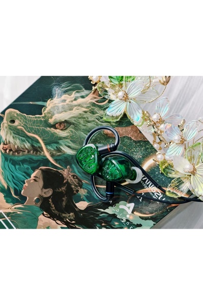 Choice سماعات أذن TANGZU WANER SG II Jade Dragon Edition 10 مم PET ديناميكية ...