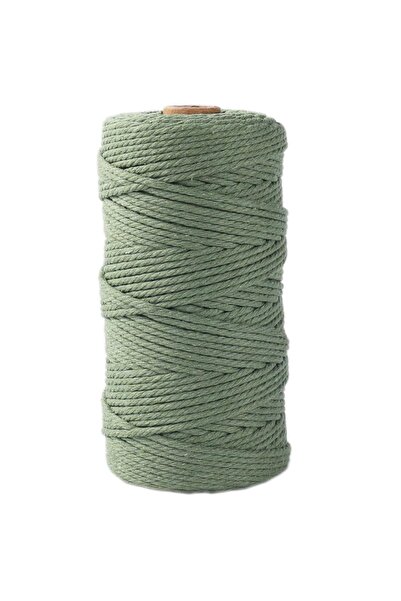 Choice حبل مكرميه أخضر أفوكادو 3 مم - 100 متر، حبل قطني طبيعي 3 مم - 100 متر ...