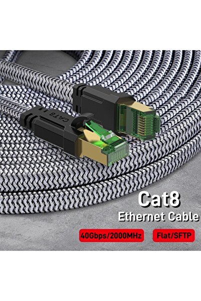 Choice كابل إيثرنت Cat8-G بطول 6.6 قدم - 2 متر - 78.7 بوصة، كابل إيثرنت Cat8 ...