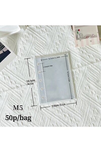 Choice أكياس حافظة شفافة للملفات M5 50P 10/20/30/50P/Bag M5/A6/A7، أغلفة بلاس...