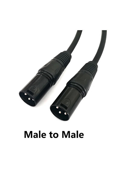 BSN كابل XLR ثلاثي الأطراف بطول 0.3 متر من ذكر إلى ذكر، تمديد من ذكر إلى أنثى...