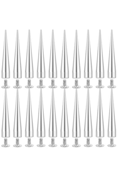 Choice AECH04-12485 1 صندوق مسامير مخروطية فضية مقاس 40 مم مسامير معدنية كبير...