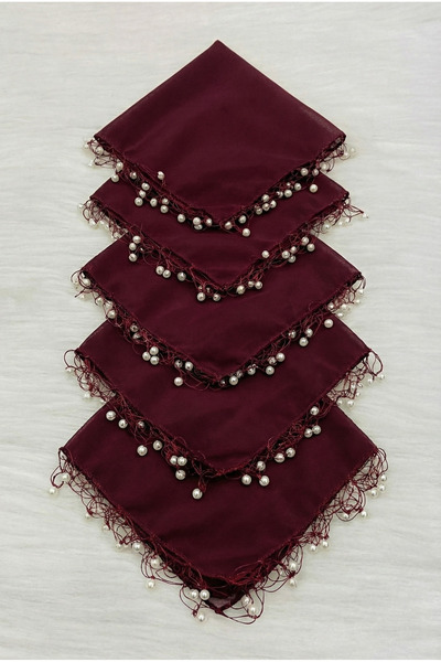 ZEYMERADE مناديل شيفون حمراء للعروس والعريس، هدية للحفلات والزفاف وحفلات العر...