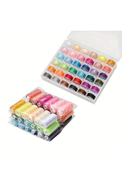 Choice مجموعة صندوق خيوط الخياطة اليدوية ZH-2263، 36 لونًا، مع خيط بلون ثابت،...