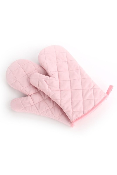 Choice Pink 1Pcs Oven Mitts Non-slip Heat Proof Resistant Cotton Microwave Ov...