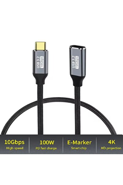 Choice 0.5m Male to Female PD100W Male to Female USB C Extension Cable USB3.1 10Gbps Type C Extender Cord C