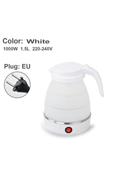 Choice White 1.5L folding traveling water bottle electric kettle portable electric kettle household travel