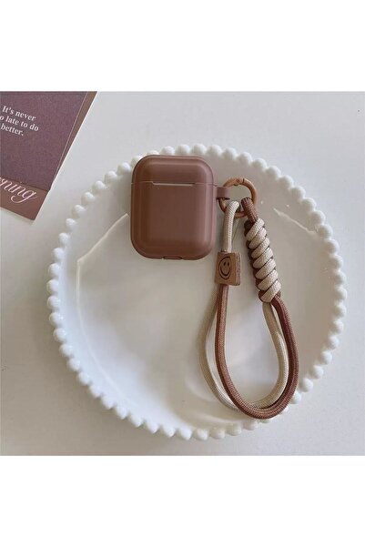 Choice حافظة سماعة أذن بسيطة وناعمة من السيليكون مع حزام يد مبتسم لأجهزة Airp...