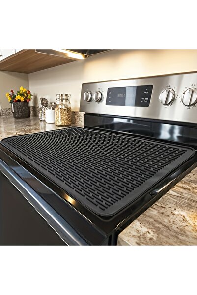 Choice Strip 50.8x71.12cm black Stove Covers For Stove Top - Silicone Electric Stove Cover Mat Ceramic Stov