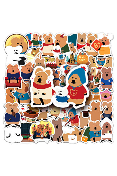 Choice ملصقات كرتونية لطيفة متعددة الألوان على شكل حيوان الكوكا، 50 قطعة، منا...