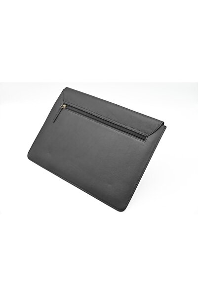 karenzi Handcrafted Genuine Leather Laptop Pouch Sleeve - Velvet Lined with Charger Pocket