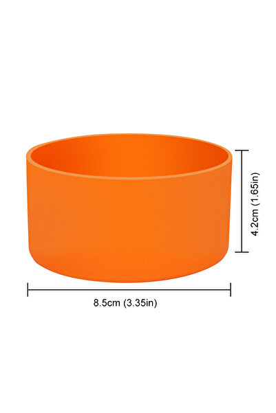 MOJOYCE Orange 32oz Silicone Water Bottle Boot For 24oz 32oz 40oz Cup Anti-Slip Protective Sleeve Bottom Bum