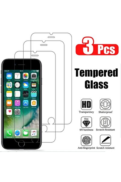 Choice واقي شاشة زجاجي مقوى، 3 قطع، لهواتف آيفون 7 بلس، و3 قطع، لهواتف آيفون ...
