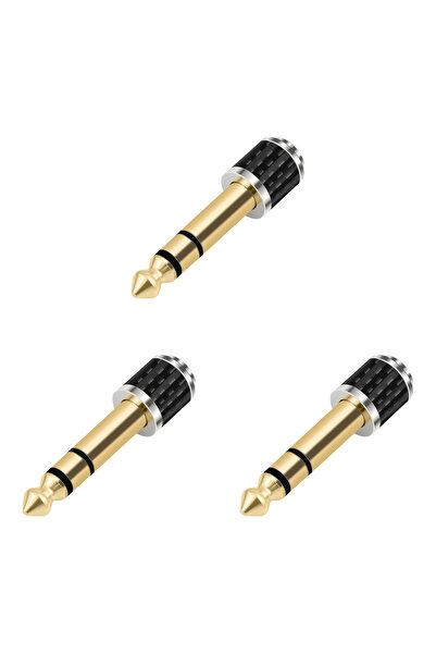 Choice 3 قطع 1-5 قطع محول سماعة رأس ستيريو 1/4 بوصة إلى 1/8 بوصة من مقبس 6.35 مم إلى مقبس 3.5 مم S