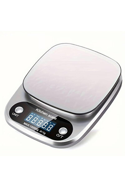 Choice 10Kg silver 10kg Kitchen Scale Digital Kitchen Scale with Tare Function Electronic Jewelry Food Baki