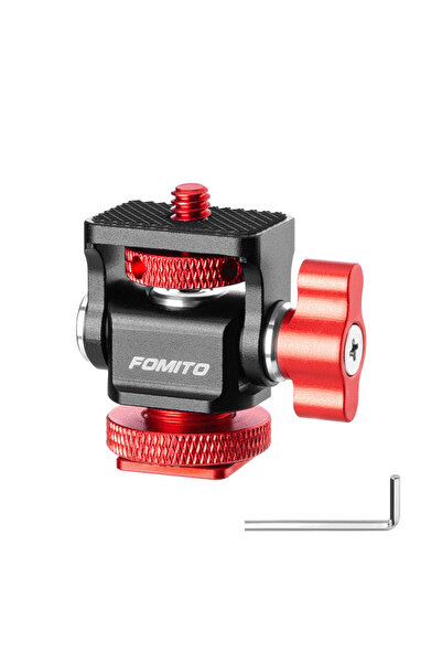 Choice حامل شاشة FOMITO Mini باللون الأحمر، حامل شاشة الكاميرا، حذاء بارد، دو...