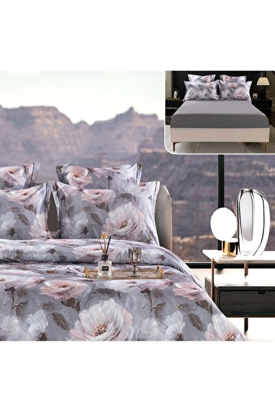 CHIRASO CHIRASO Lingerie Set, Thick Satin, 6 pieces, in box, with Fitted Sheet with ELASTIC 180x200+30cm