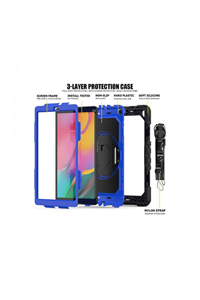 byhodi Samsung Galaxy T290 Tab A 8 Case Pars Tablet Cover - Blue