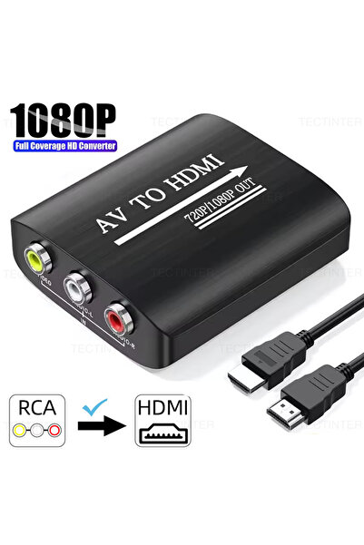 Choice Black Support HD 1080P RCA AV to HDMI Adapter Converter for PS2/PS3/Xb...