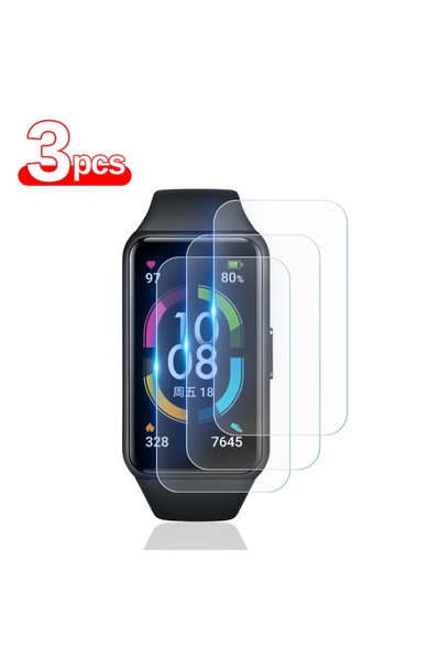Choice هواوي باند 6 3 قطع 3 قطع غشاء هيدروجيل ناعم لسوار 8 7 6 برو واقي شاشة ...